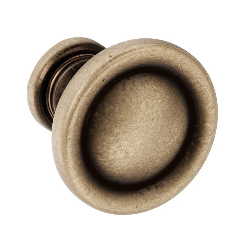 Bouton pour meuble en zamac Diamètre 25mm Antique florence - Marron, Zamak