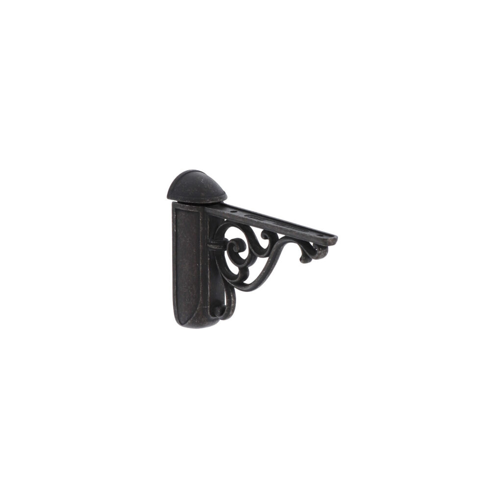 Supports étagères en zamac 125 x 78 Fer noir vintage - Zamak