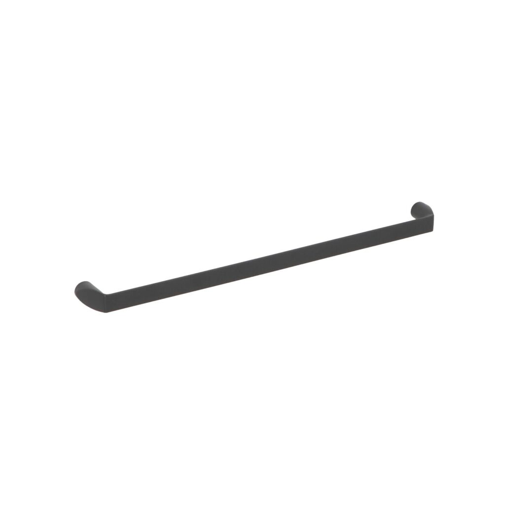 Poignée pour meubles en zamac Entraxe 224mm Vernis noir mat Lot de 25 - Zamak