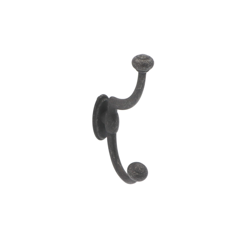 Portemanteau en zamac Diamètre 80mm x 115 Florence antique Lot de 25 - Marron, Zamak