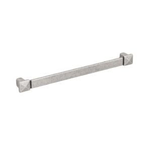 Poignée pour meubles en zamac Entraxe 192mm Vieil argent brillant – Gris / argent, Zamak