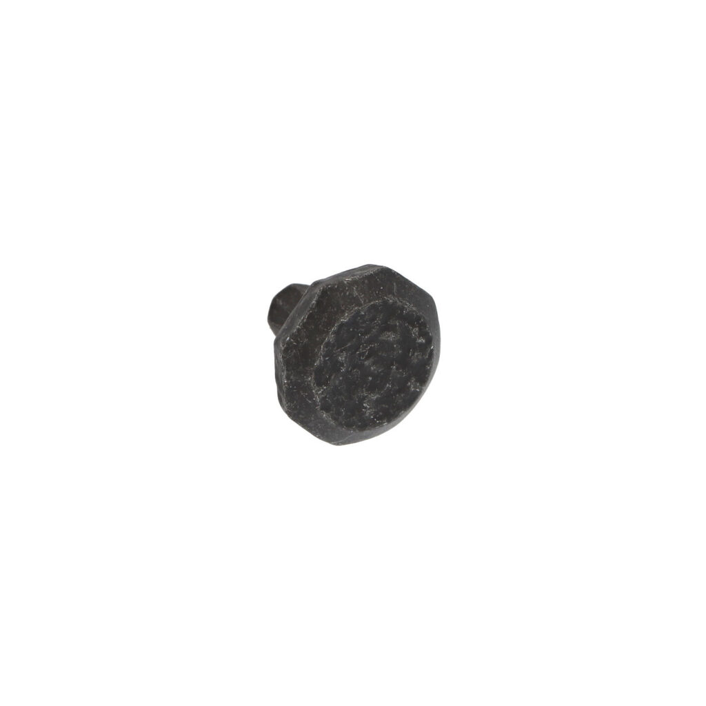Bouton pour meubles en zamac Diamètre 32mm Fer noir vintage Lot de 25 - Zamak