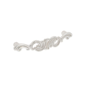 Poignée pour meubles en zamac Entraxe 96mm Venise argenté – Blanc, Zamak