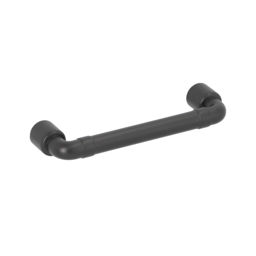 Poignée pour meubles en zamac Entraxe 96mm Vernis noir mat Lot de 25 - Zamak