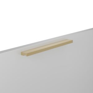 Poignée pour meubles en zamac Entraxe 160mm finition Laiton Galver – Jaune / doré, Zamak