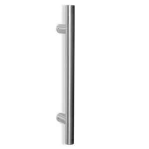 Poignée de tirage Diamètre 30 mm – Entraxe=350 – S=75 – L=500 mm – INOX 304 poli – Gris / argent, Acier inoxydable