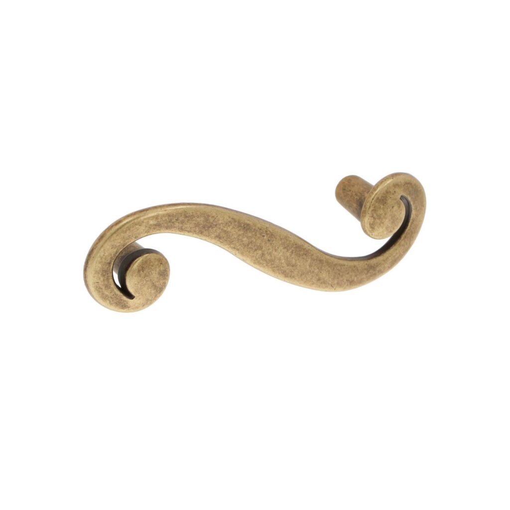 Poignée pour meubles en zamac Entraxe 64mm Florence antique Lot de 6 - Marron, Zamak