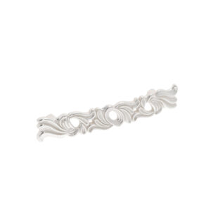 Poignée pour meubles en zamac Entraxe 96mm Venise argenté – Blanc, Zamak