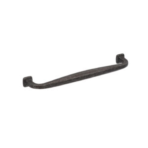 Poignée pour meubles en zamac Entraxe 160mm Fer noir vintage Lot de 6 – Zamak