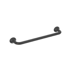 Poignée pour meubles en zamac Entraxe 160mm Vernis noir mat Lot de 6 – Zamak