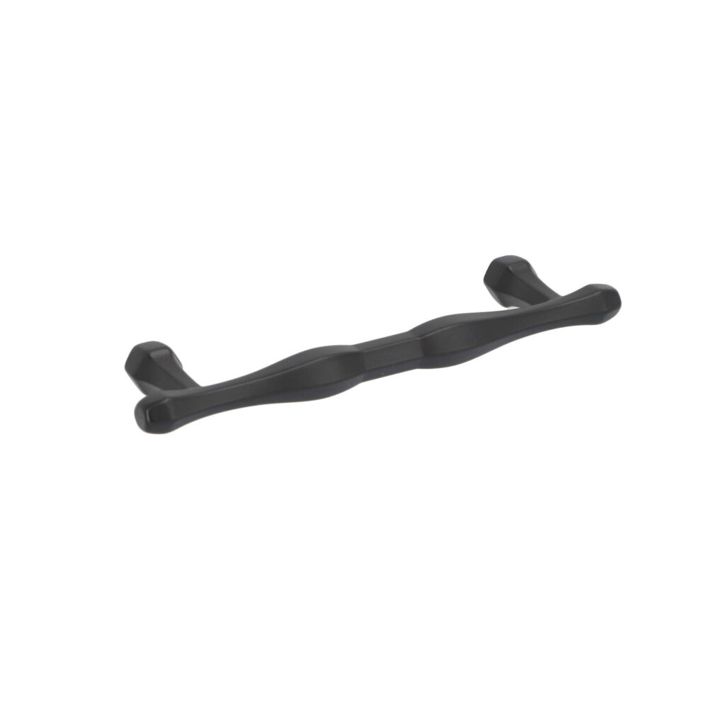 Poignée pour meubles en zamac Entraxe 96mm Vernis noir mat - Zamak