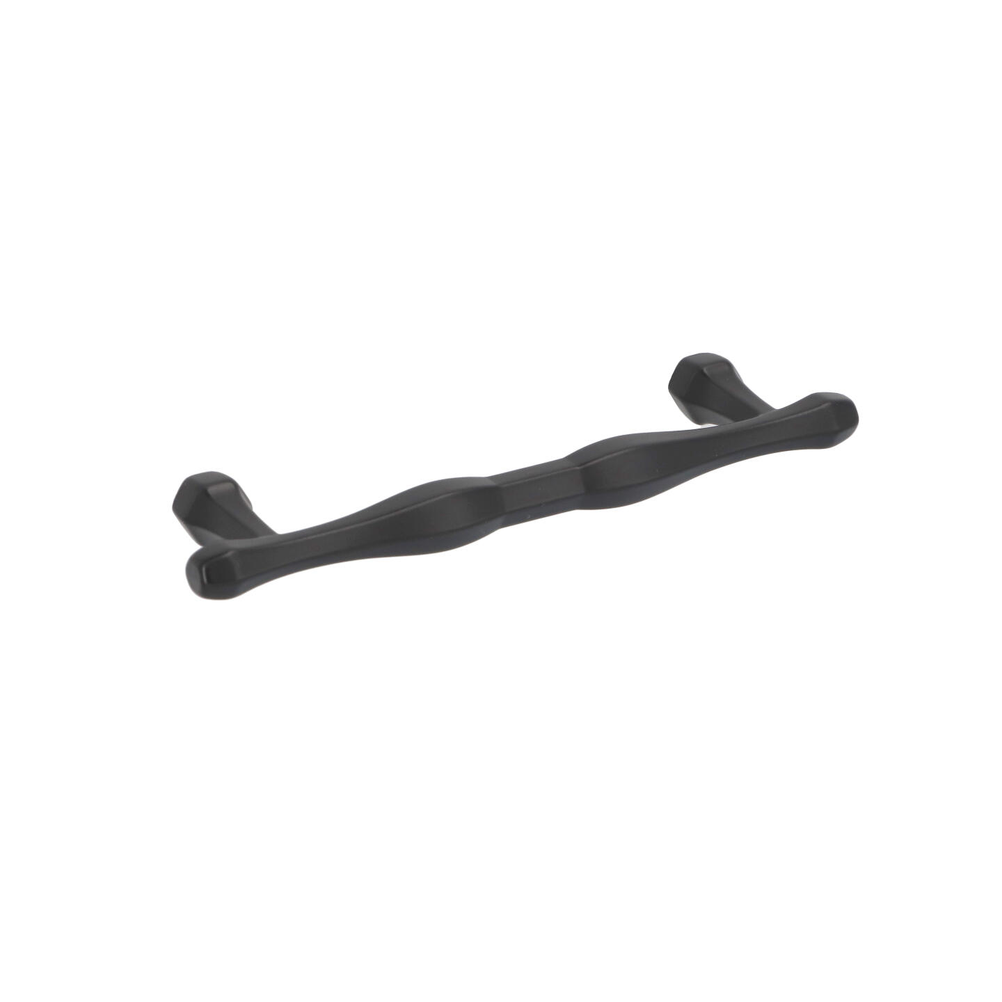 Poignée pour meubles en zamac Entraxe 96mm Vernis noir mat - Zamak