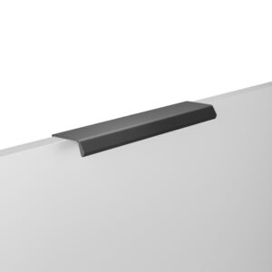 Poignée pour meubles en zamac Entraxe 160mm finition Vernis noir mat – Zamak