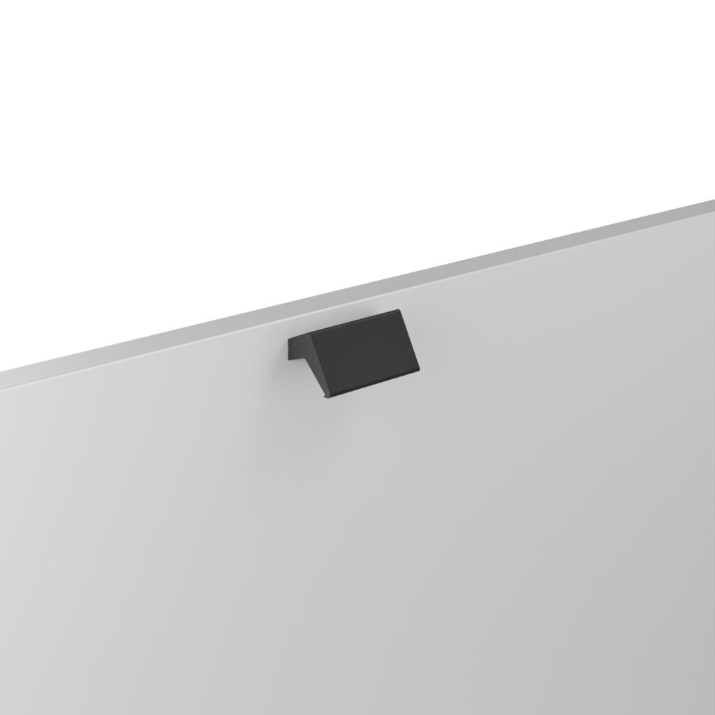 Poignée pour meubles en zamac Entraxe 32mm finition Vernis noir mat - Zamak