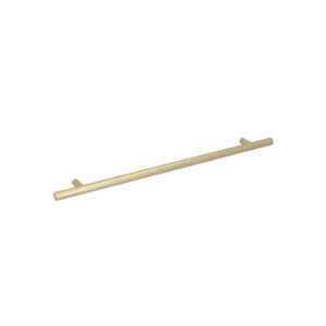 Poignée pour meubles en Acier inox Entraxe 288mm finition Galver laiton – Jaune / doré, Acier inoxydable