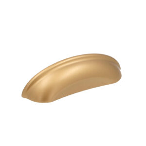 Poignée pour meubles en zamac Entraxe 96mm Alucover laiton Lot de 6 – Jaune / doré, Zamak