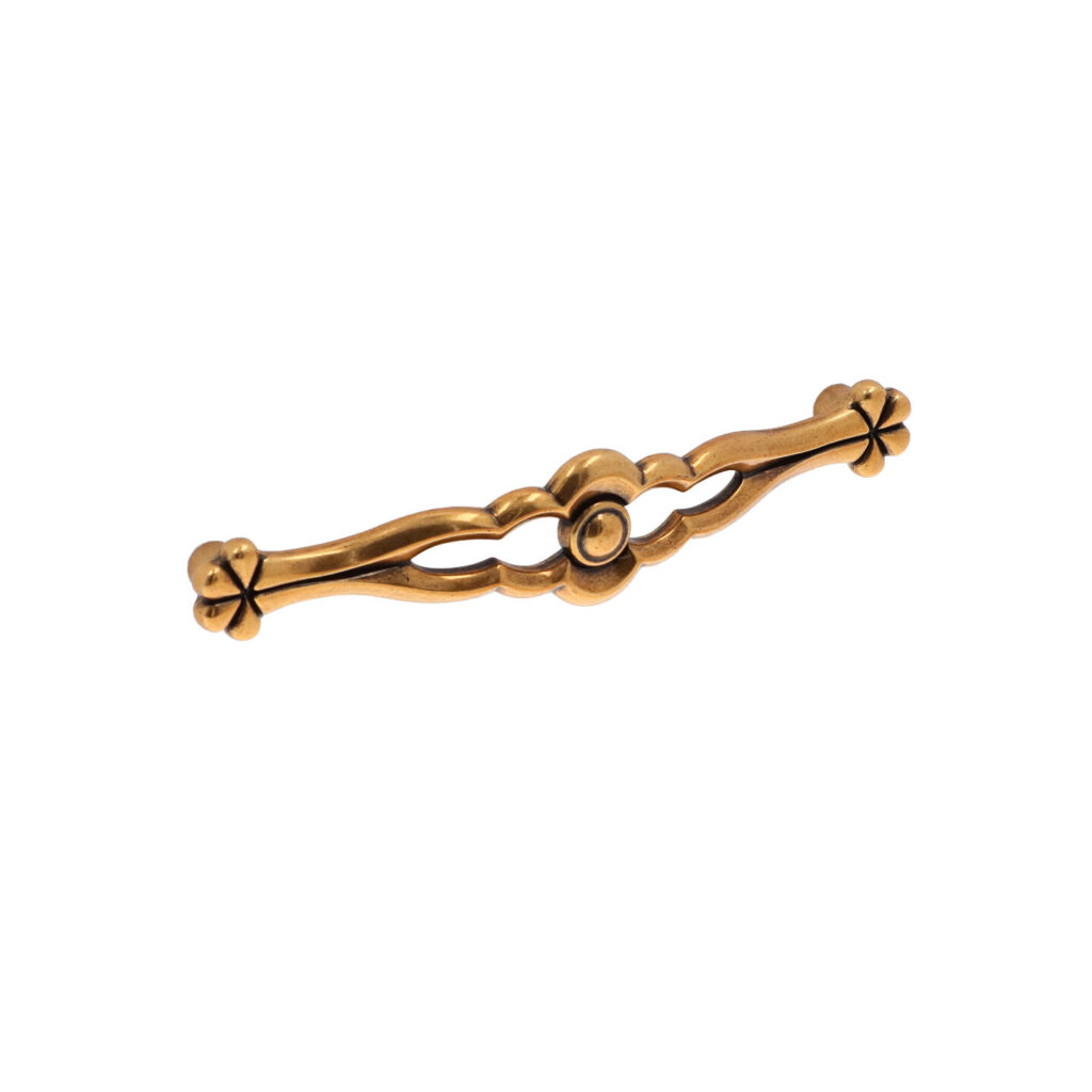 Poignée pour meubles en zamac Entraxe 128mm orvale - Orange / cuivré, Zamak
