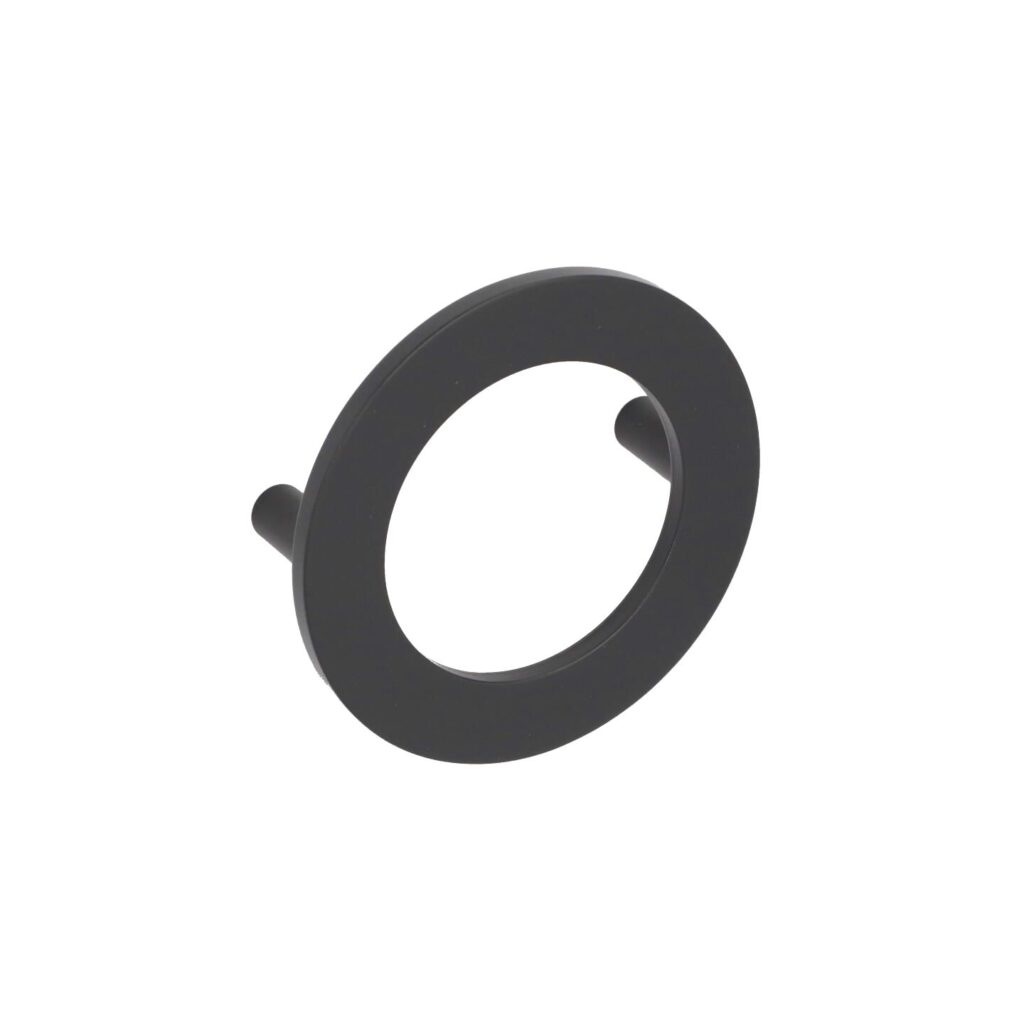 Poignée pour meubles en zamac Entraxe 64mm Vernis noir mat - Zamak