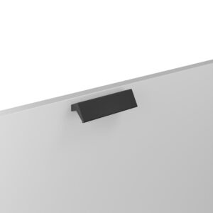 Poignée pour meubles en zamac Entraxe 64mm finition Vernis noir mat – Zamak