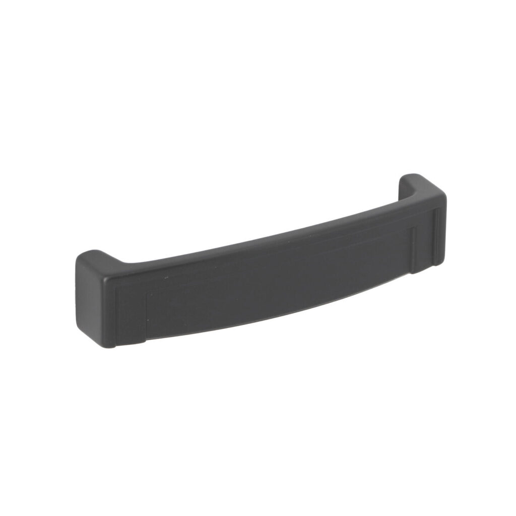 Poignée pour meubles en zamac Entraxe 96mm Vernis noir mat Lot de 25 - Zamak
