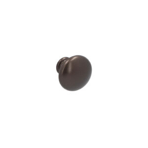 Bouton pour meubles en zamac Diamètre 30mm Brun alu – Marron, Zamak