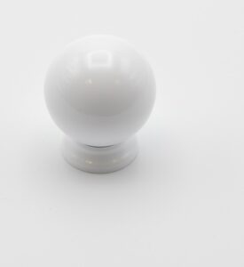Bouton de meuble en résine polidur Haute resistance avec base D 34 mm Blanc – Résine thermoplastique