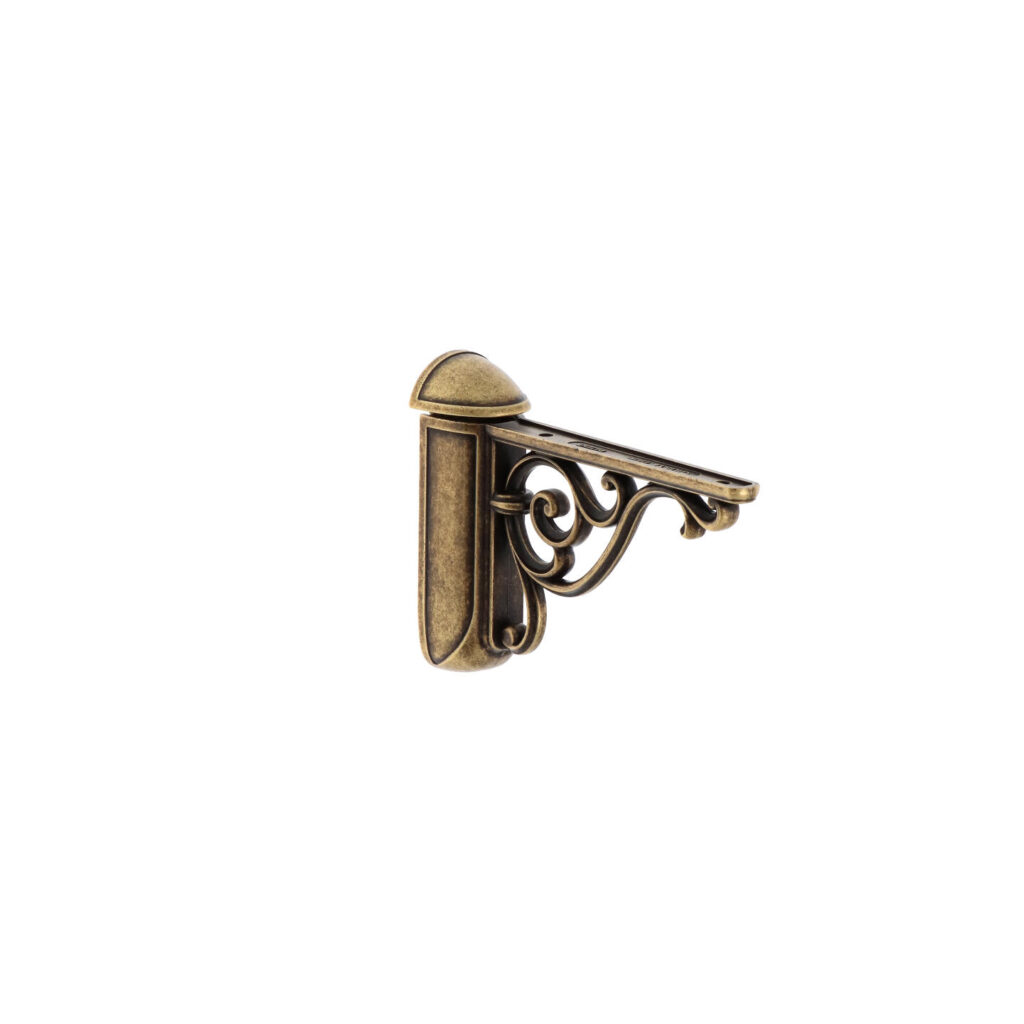 Supports étagères en zamac 125 x 78 Florence antique - Marron, Zamak