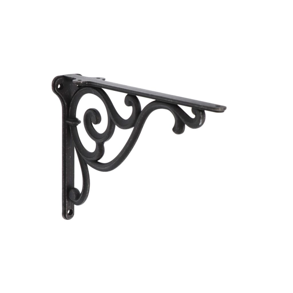 Supports étagères en zamac 250 x 175 Fer noir vintage - Zamak