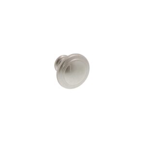 Bouton pour meubles en zamac Diamètre 30mm Vernis nickel satiné – Gris / argent, Zamak
