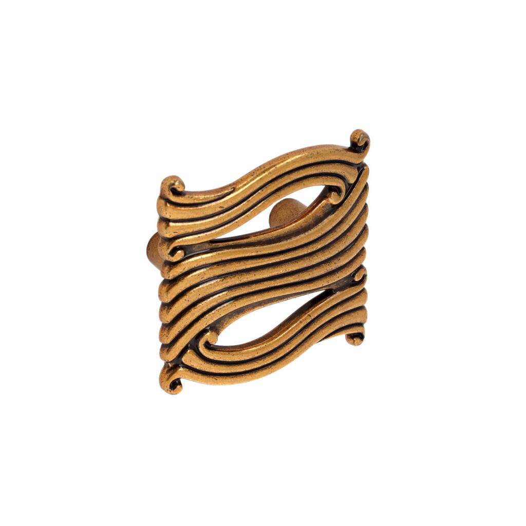 Bouton pour meubles en zamac Entraxe 32mm orvale - Orange / cuivré, Zamak