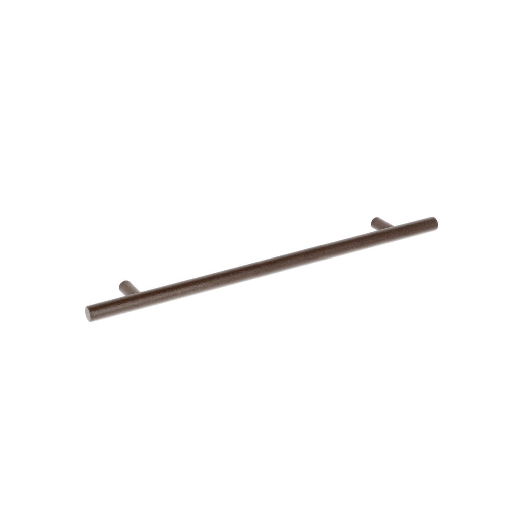 Poignée pour meubles en Acier inox Entraxe 224mm finition Fer rouillé grunge Lot de 25 - Marron, Acier inoxydable