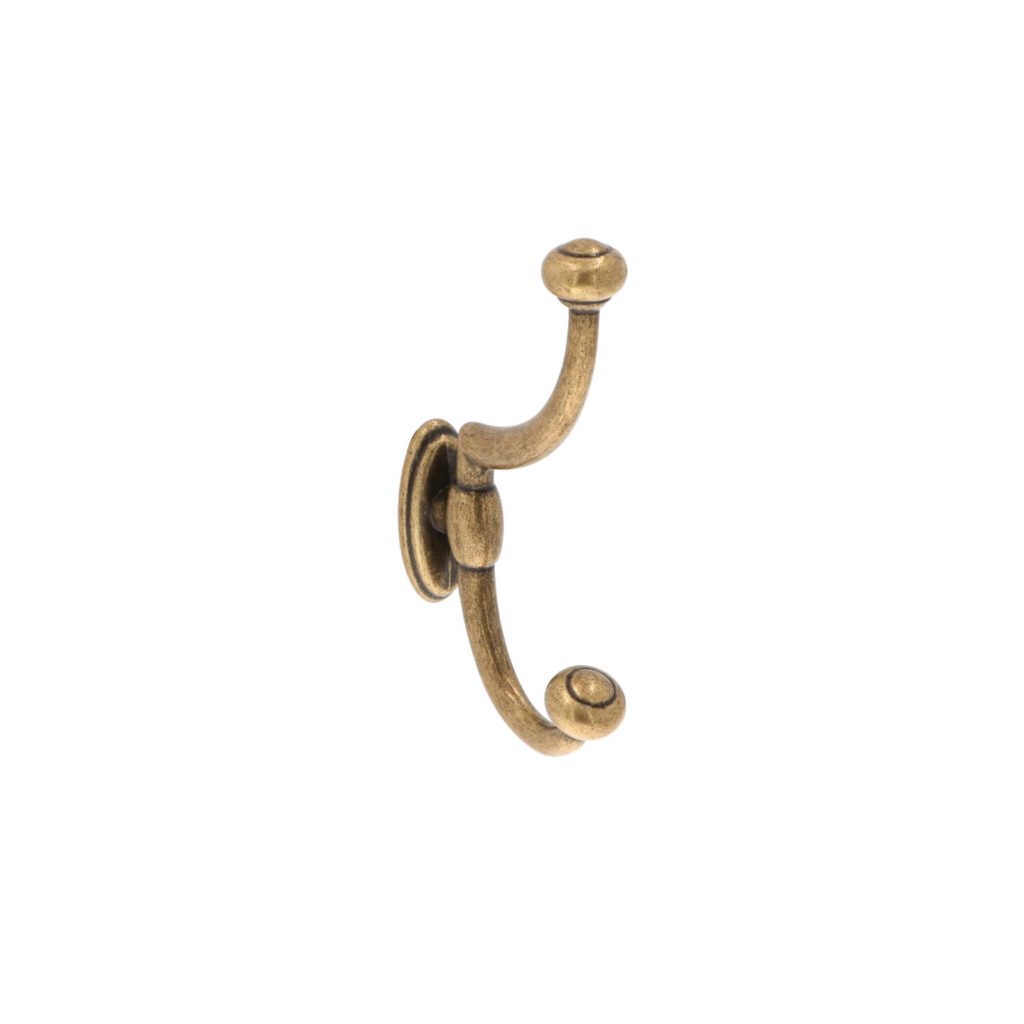 Portemanteau en zamac Entraxe 32mm Florence antique - Marron, Zamak