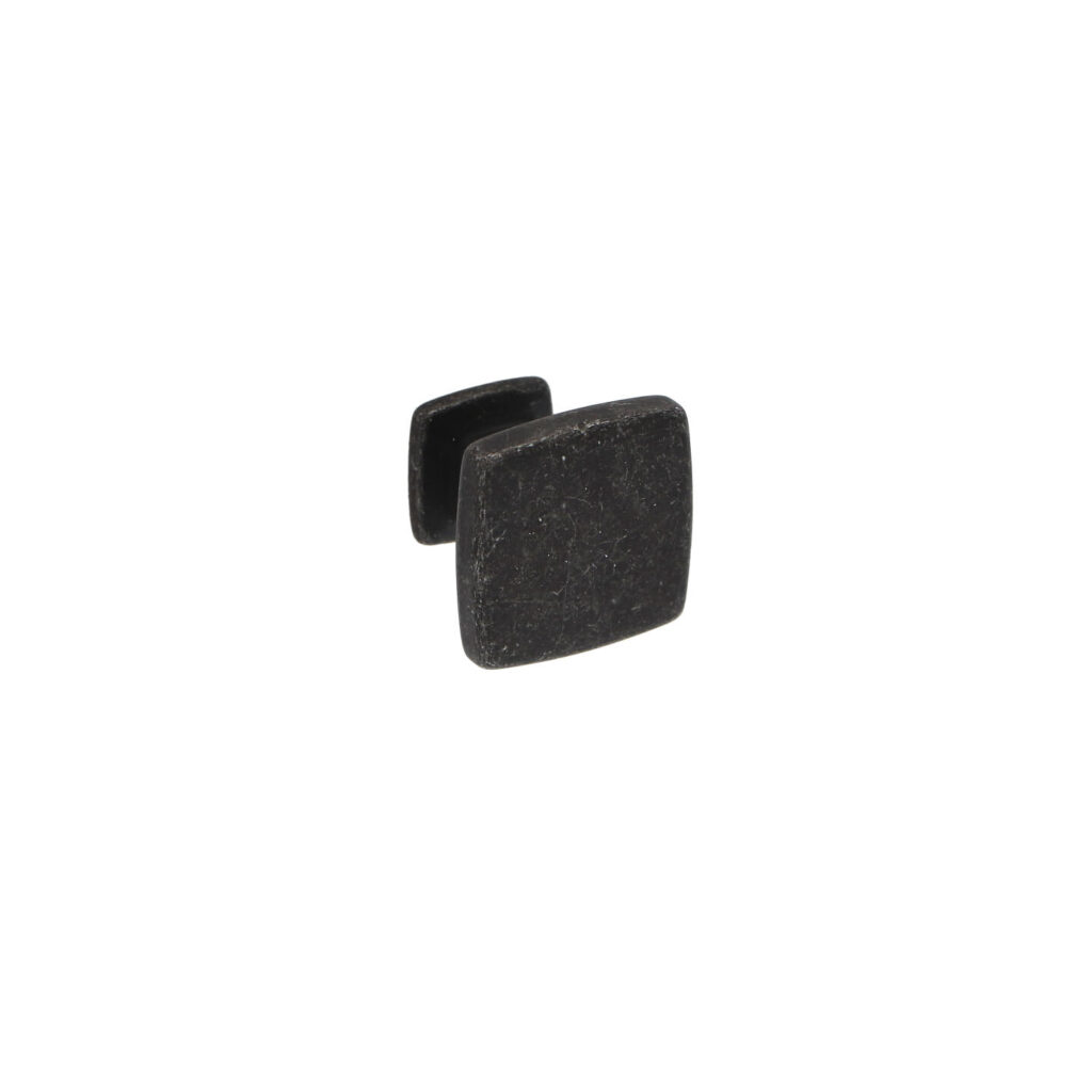Bouton pour meubles en zamac Diamètre 28mm x 24 Fer noir vintage - Zamak