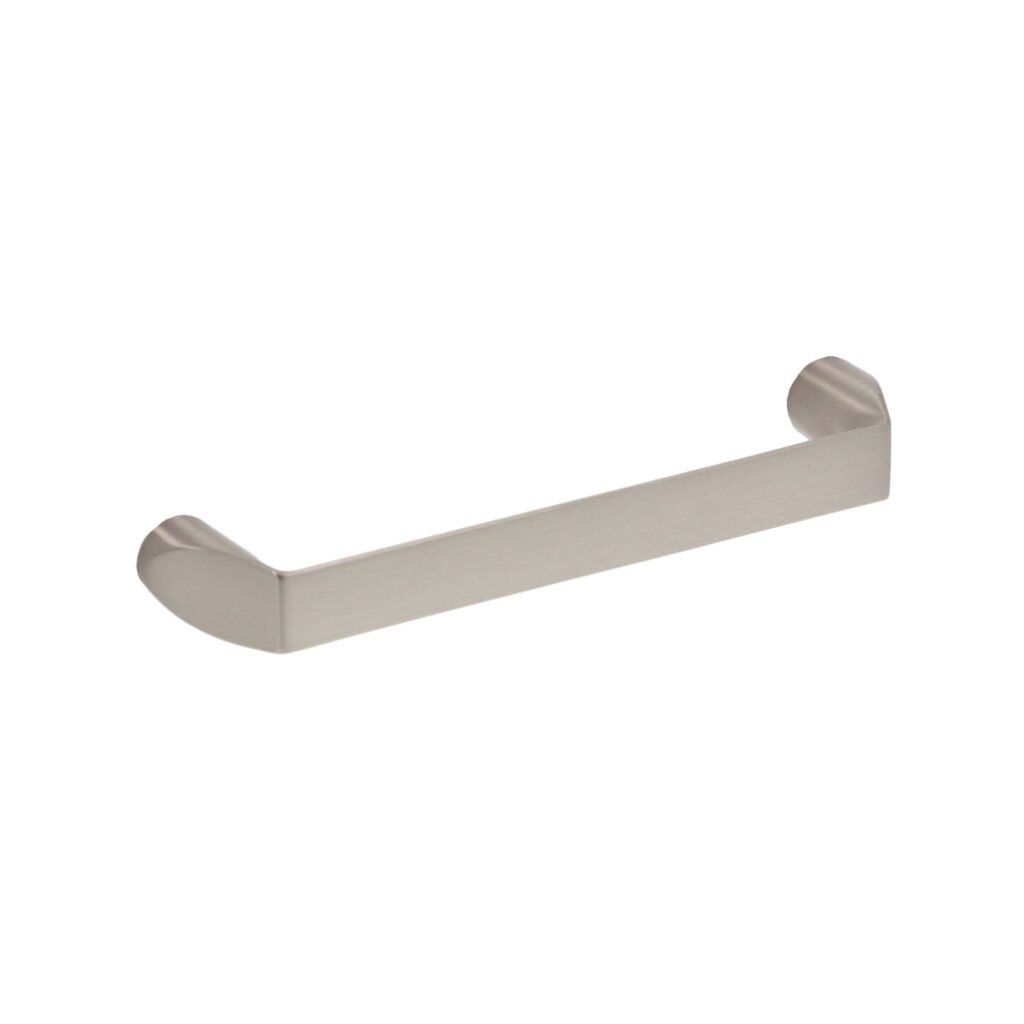 Poignée pour meubles en zamac Entraxe 96mm Nichel satiné Lot de 6 - Gris / argent, Zamak