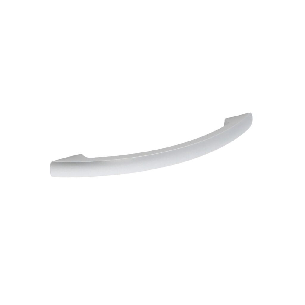 Poignée pour meubles en zamac Entraxe 128mm Aluminium mat verni - Gris / argent, Zamak