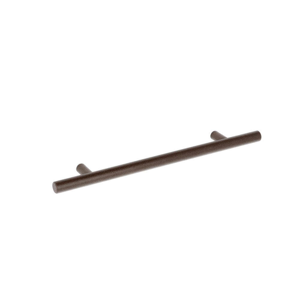 Poignée pour meubles en Acier inox Entraxe 160mm finition Fer rouillé grunge Lot de 6 - Marron, Acier inoxydable