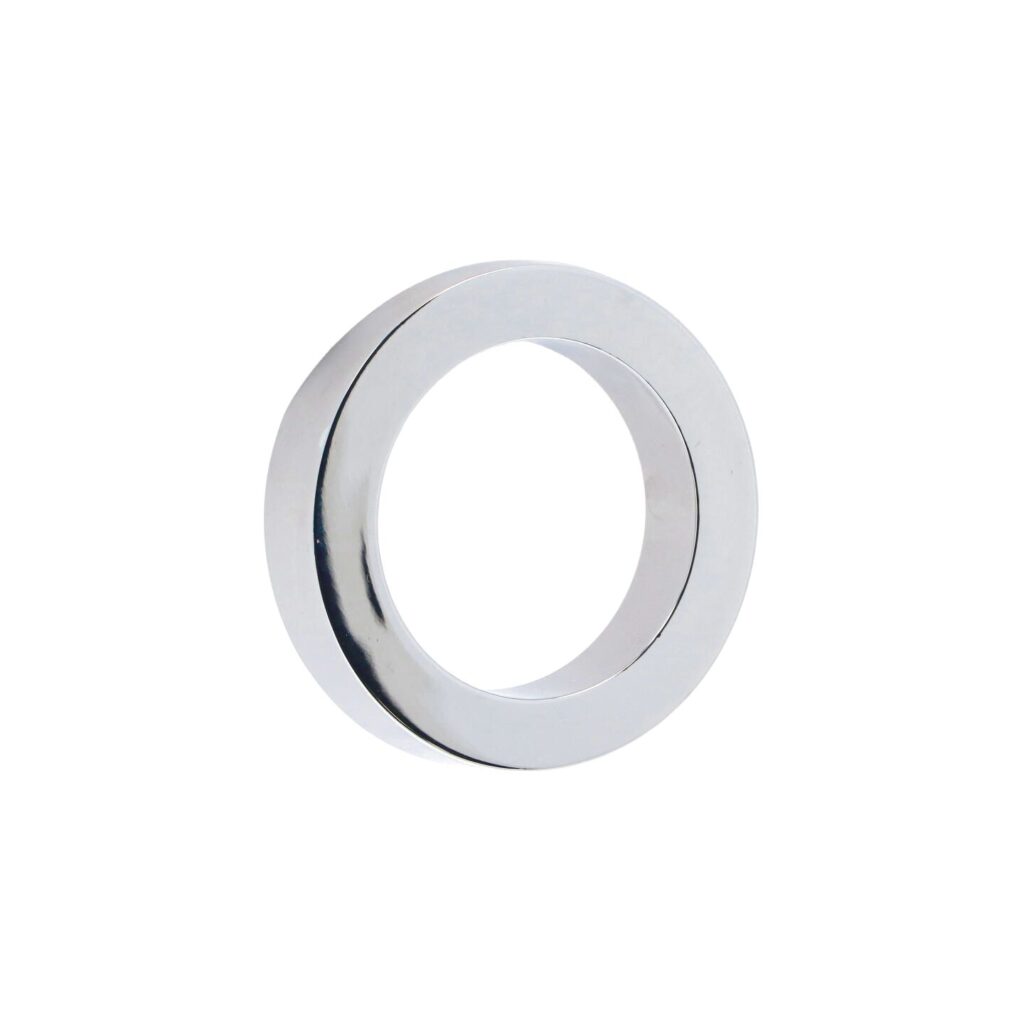 Poignée pour meubles en zamac Entraxe 32mm chrome poli Lot de 6 - Gris / argent, Zamak