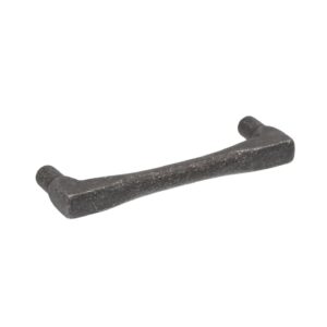 Poignée pour meubles en zamac Entraxe 96mm Fer noir vintage Lot de 25 – Zamak