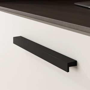 Poignée de meuble profil en aluminium Entraxe 1097x14x18mm Noir Mat