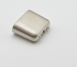 Bouton de meuble en zamac 34x14 mm NICKELÉ BROSSÉ  Lot de 25 - Gris / argent, Zamak