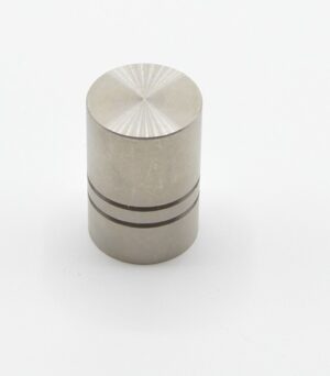 Bouton de meuble en zamac D 18 mm ACIER INOX BROSSE - Gris / argent