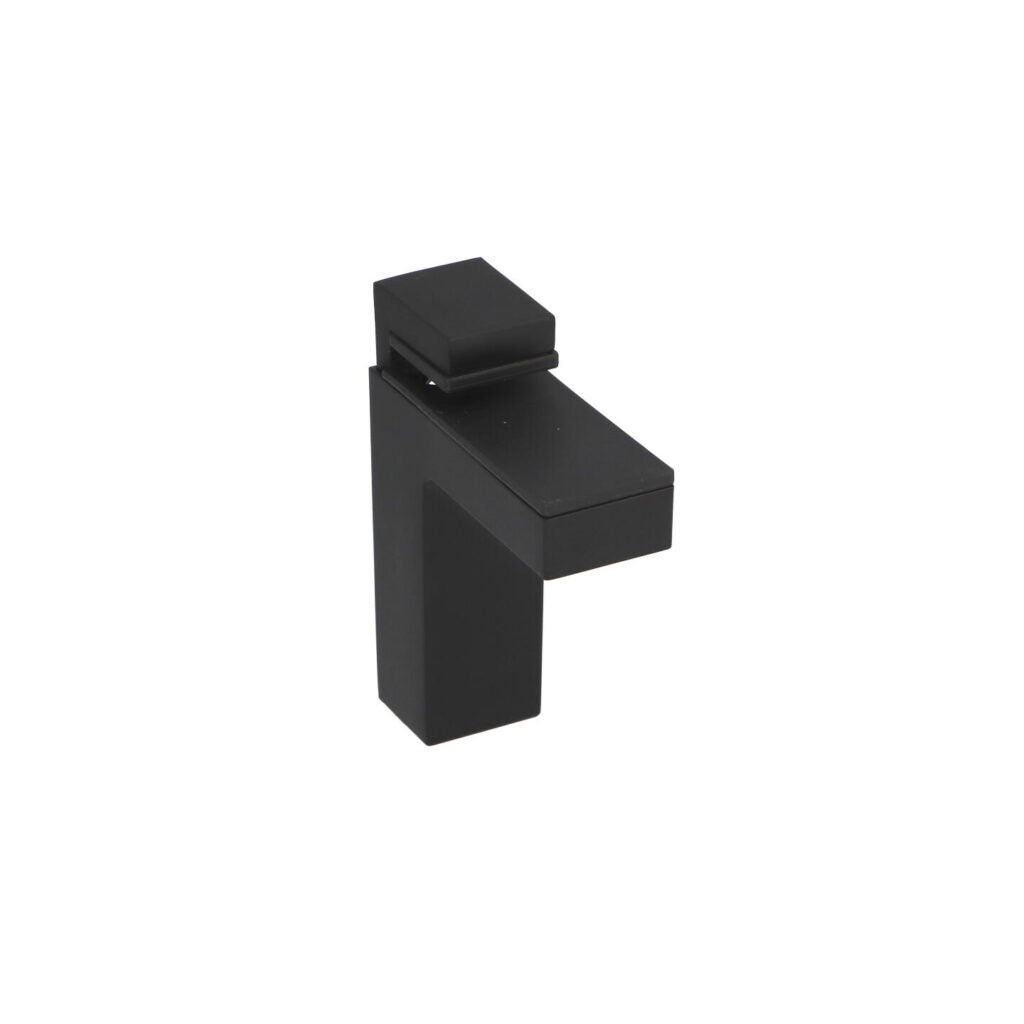 Supports étagères en zamac Diamètre 78mm x 84 mm Vernis noir mat - Zamak