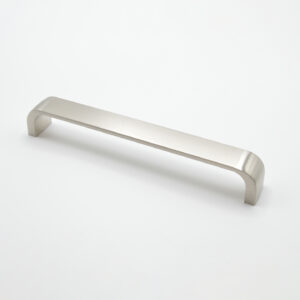 Poignée de meuble en zamac E 160 mm NICKELÉ BROSSÉ – Gris / argent, Zamak