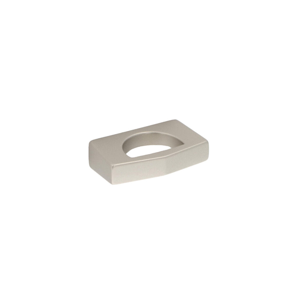 Bouton pour meubles en zamac Entraxe 32mm Alucover platine - Gris / argent, Zamak