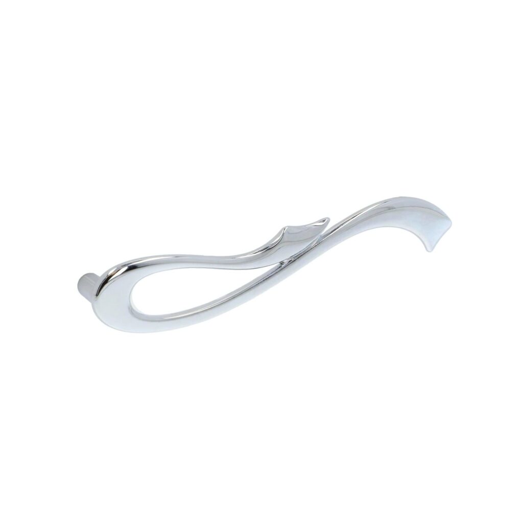 Poignée pour meubles en zamac Entraxe 128mm chrome poli - Gris / argent, Zamak