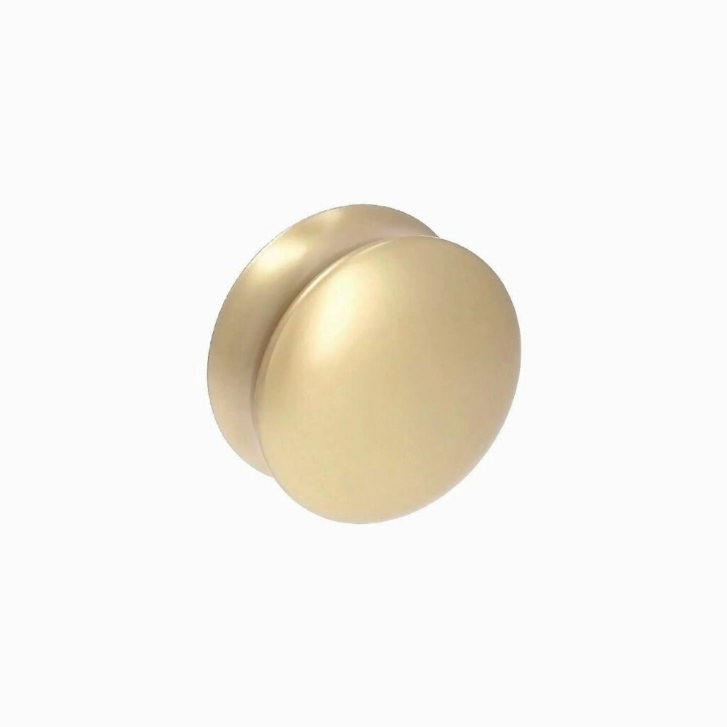 Bouton pour meuble Diamètre 50mm en zamac laiton galver Lot de 25 - Gris / argent, Zamak