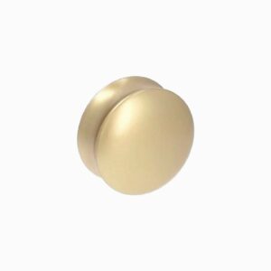 Bouton pour meuble Diamètre 50mm en zamac laiton galver Lot de 25 – Gris / argent, Zamak