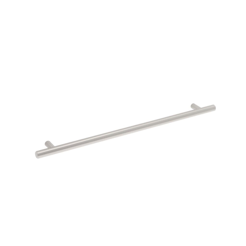 Poignée pour meubles en Acier Entraxe 288mm finition Nichel satiné Lot de 25 - Gris / argent, Acier inoxydable