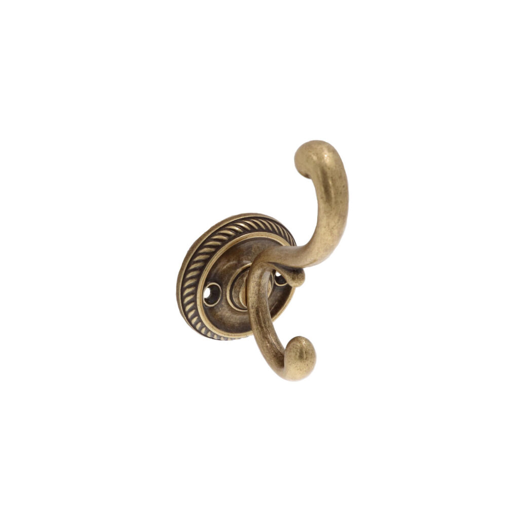 Portemanteau en zamac Diamètre 80mm x 115 Florence antique - Marron, Zamak
