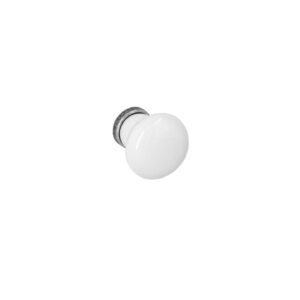 Bouton pour meubles en zamac et Porcelaine Diamètre 28mm Vieil argent rayé – Gris / argent, Zamak